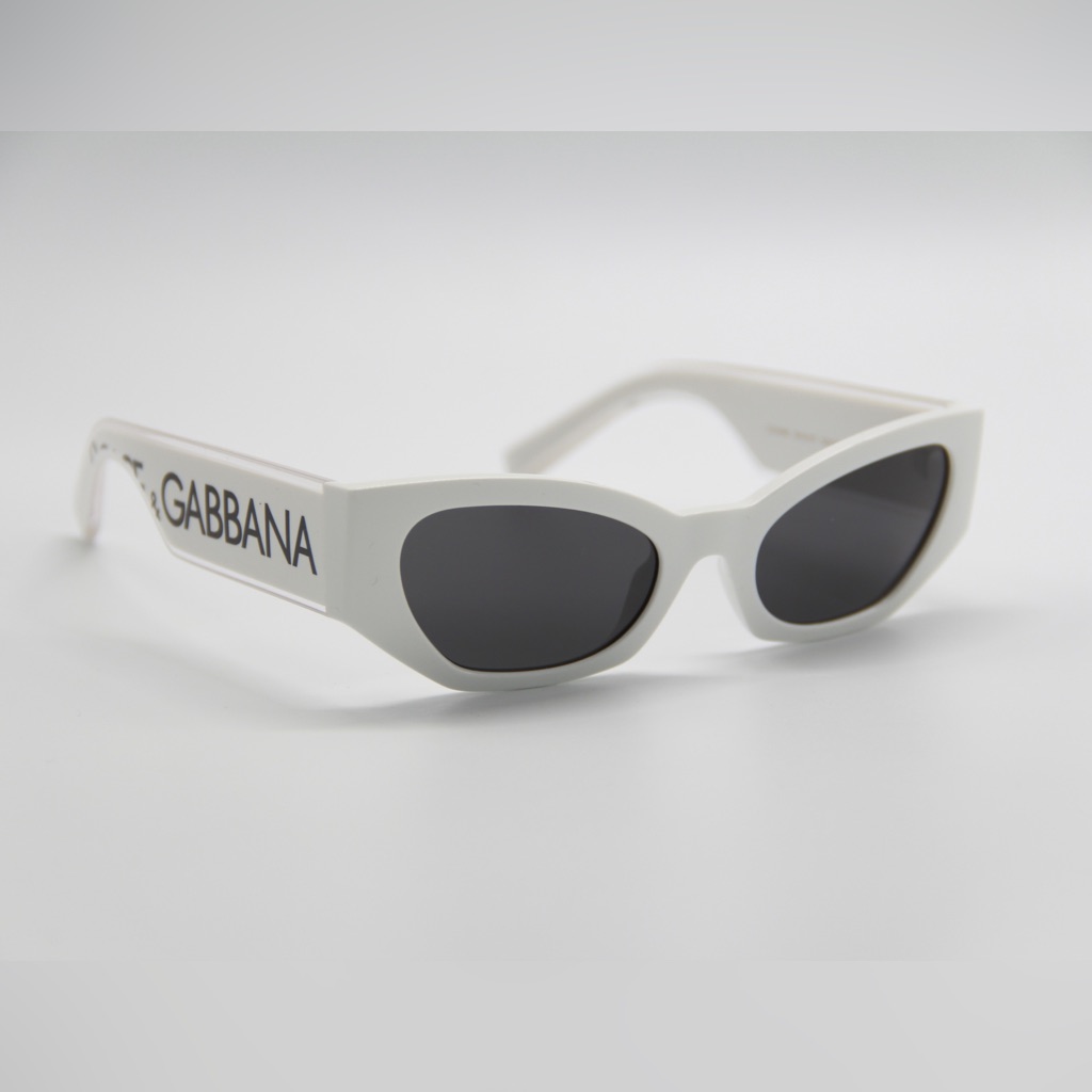 New Dg6186 3312/87 White Cat Eye Sunglasses Dolce&Gabbana Dg6186 Eyewear